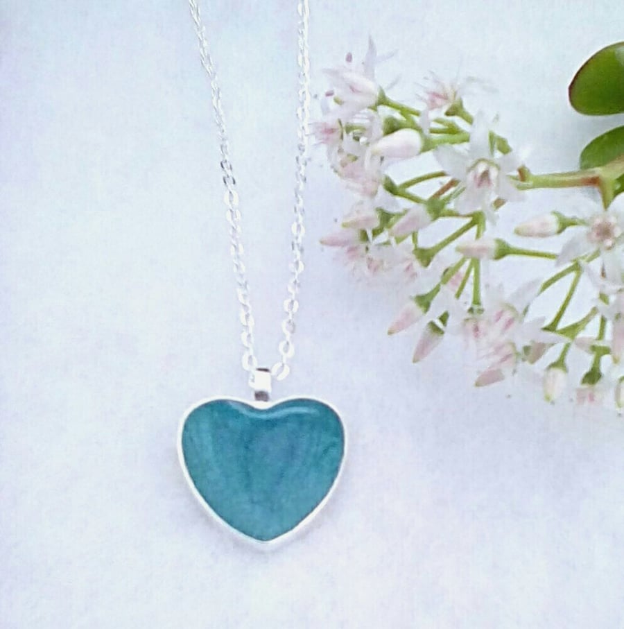 Resin Heart Pendant