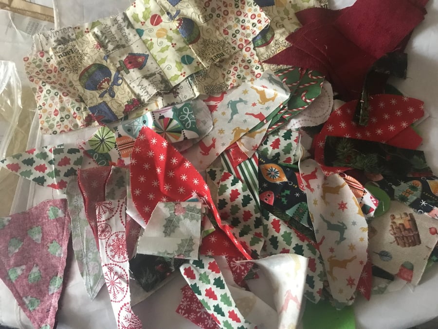 Image of Fabric Remnants Christmas Bundle