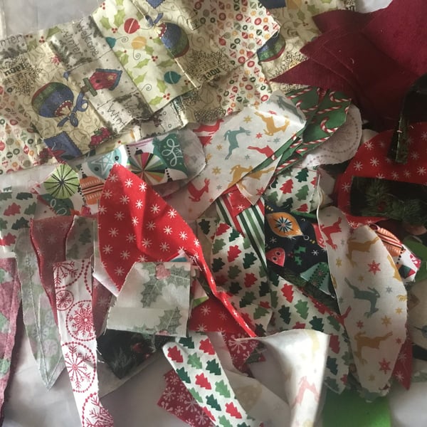 Fabric Remnants Christmas Bundle