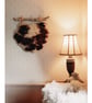 Art felt wall hanging Heart shaped Jacob fleece  natural and tactile - Image 5