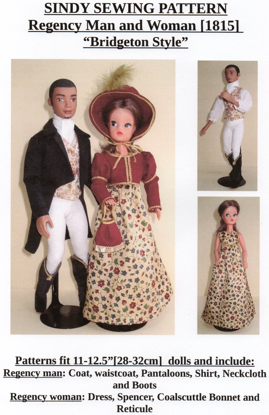 Sindy Doll Sewing Pattern, "Bridgeton Style"