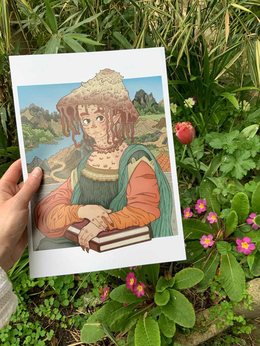 Mona Mushroom A4 Digital Art Print 