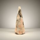 Earthenware saggar fired decorative bottle 