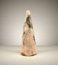 Earthenware saggar fired decorative bottle 