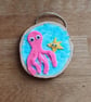 Wooden and fabric sea creatures wall art