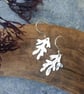 Silver seaweed earrings - Image 2