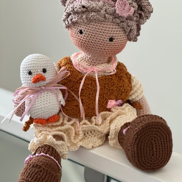 Handmade Crochet Amigurumi Luxury Exclusive &Collectible Doll Sophie.