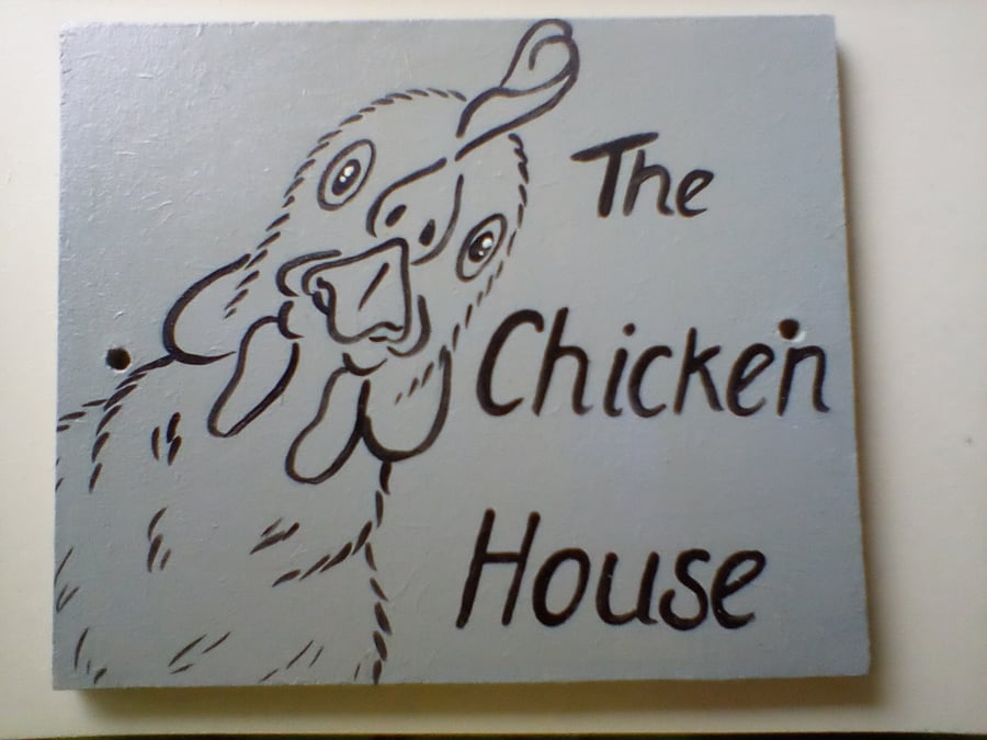 Chicken House Pet Sign The Chicken House for Hen Coop or Shed