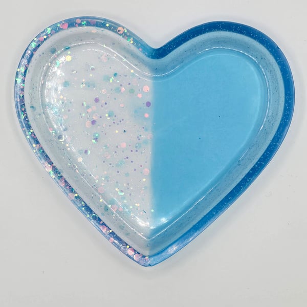 Blue Heart Jewellery Dish