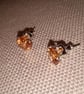 Golden yellow cubic zirconia studs - Image 1