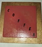 Handmade Burgundy & Gold Coffee Coaster