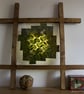 Square Escher Tessellation Pattern Kaleidoscopic Leaf Pane - Image 1