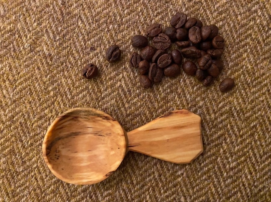 Spalted Birch Wood Coffee Scoop