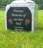 Personalised Granite Memorial Vase Memorial Plaque  Flower Holder Cemetery  Vase - Image 3