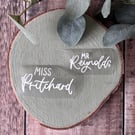 Personalised HTV Vinyl Decals: Custom Modern Calligraphy Labels For Teachers, 
