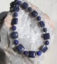 Blue Lapis Lazuli Gemstone Chunky Beaded Chakra Necklace "Blue Paradis" - Image 2