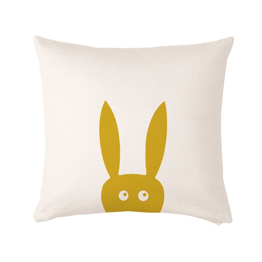 Rabbit Cushion, cushion cover 50x50 cm (20x20")