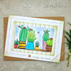 Plants Handpainted New Home Card