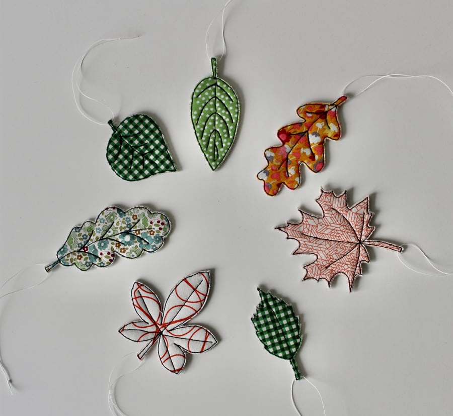 Autumn Leaves 2 - Seven Hanging Decorations