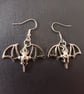 Handmade dangle bat earrings  - Image 1