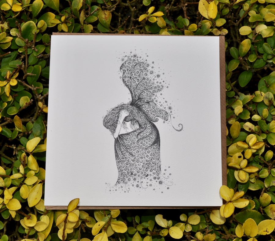Weeping fairy Greeting card