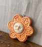 Moonflower pottery decoration orange - Image 2