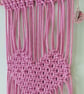 Pink Heart Macrame Wall Hanging. - Image 3