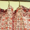 Pink Retro Print Organic Cotton Shower Curtain, washable