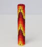 Long Beaded Wooden Needlecase in Flames Bargello Pattern - Image 5