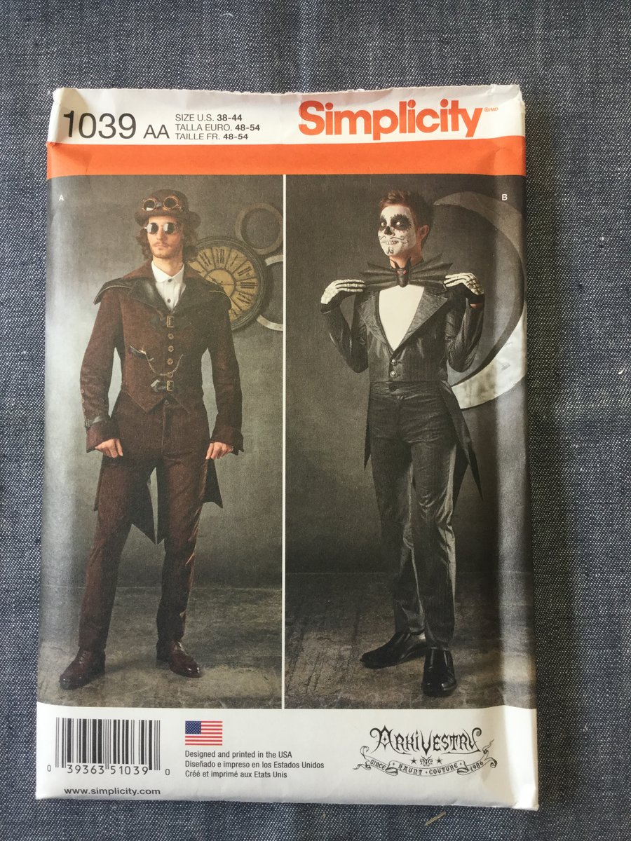 Simplicity Pattern - 1039 - Steampunk - Free Postage