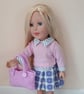 KNITTING PATTERN PDF Clematis Bag for Doll - Image 1