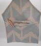 Peg bag blue sand weaved, free UK delivery.   - Image 2