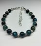 Blue Tigers Eye Gemstone Bracelet