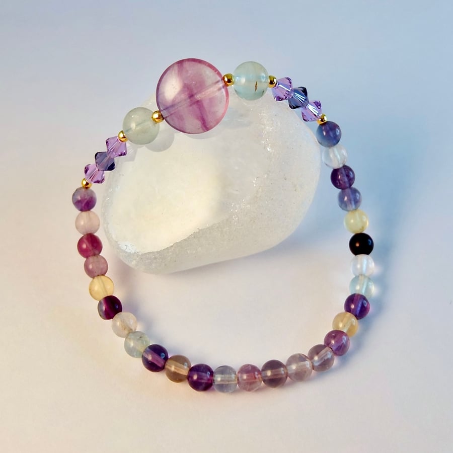Fluorite  Bracelet - Birthday, Anniversary, Bridesmaid, Thank You, Gifts For Her