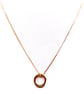 Rose gold plated sterling silver ring pendant and chain