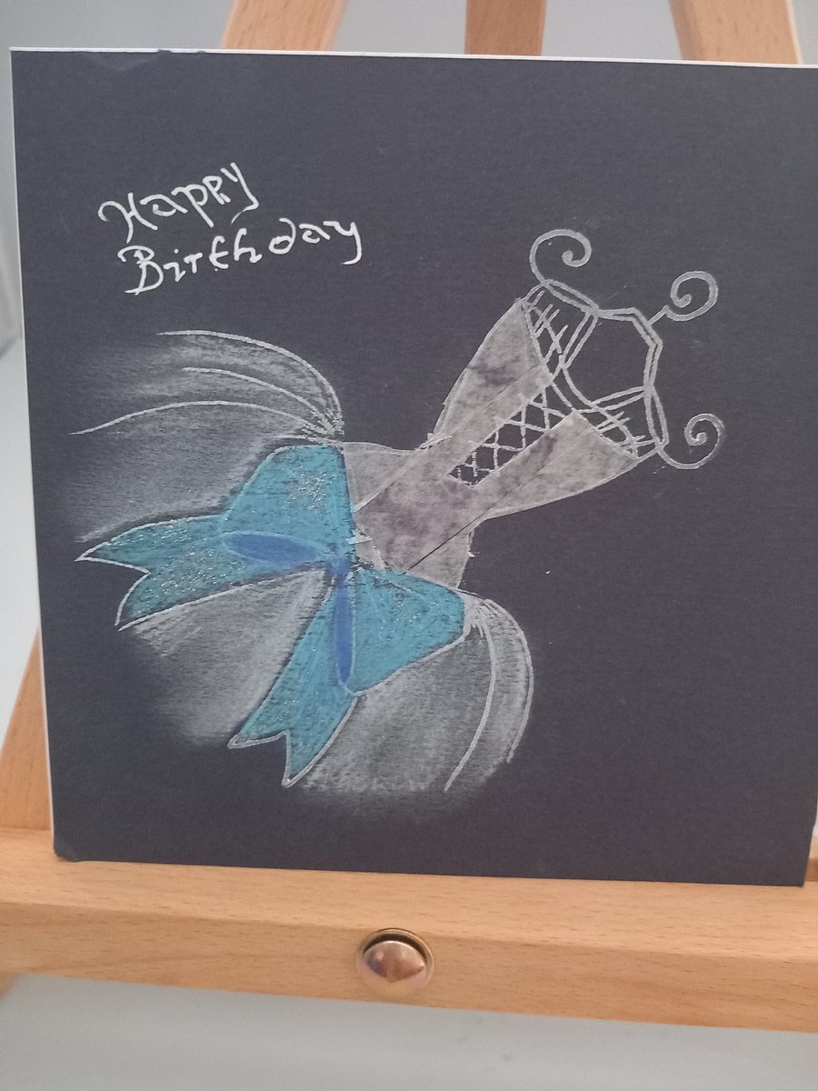 Ladies birthday card, classy elegant stylish card