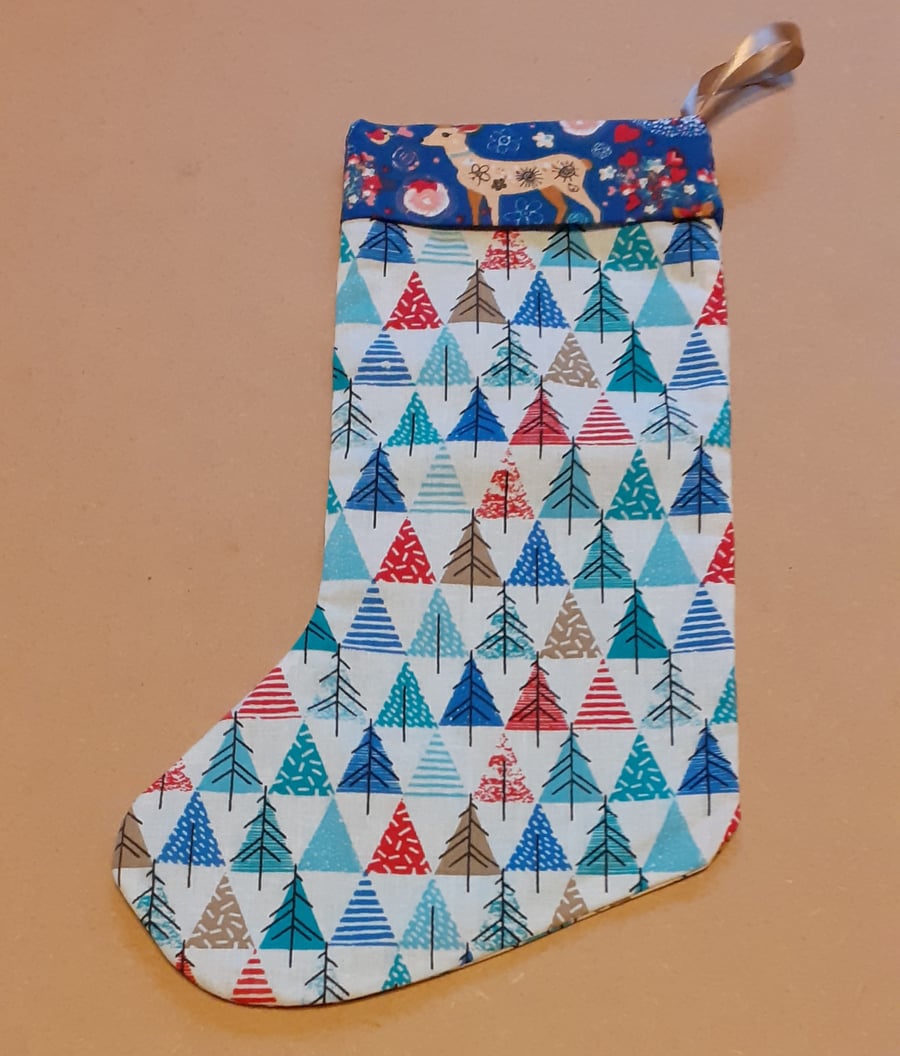 Christmas Stocking – Christmas Tree multi colour 