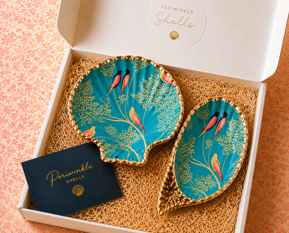 Bright Birds Trinket Dishes