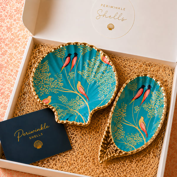 Bright Birds Trinket Dishes
