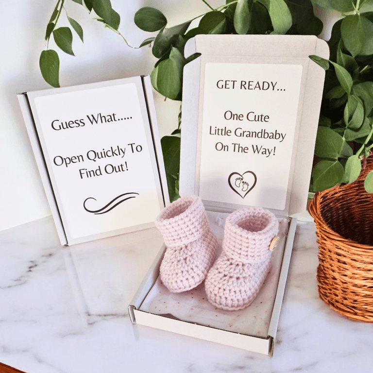 Grandparent Pregnancy Reveal Gift – One Cute Little Grandbaby on the Way