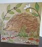 Hedgehog greetings card . - Image 1