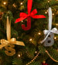 Hanging Glitter Resin Initial, Initial Christmas Tree Decoration,Tree Decoration