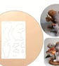 Squirrel Acrylic Sewing Template