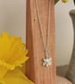 Silver Daffodil Necklace - Handmade Spring Flower Jewellery  - Image 4