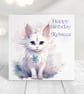Personalised Fantasy Cats Birthday Card Design 3