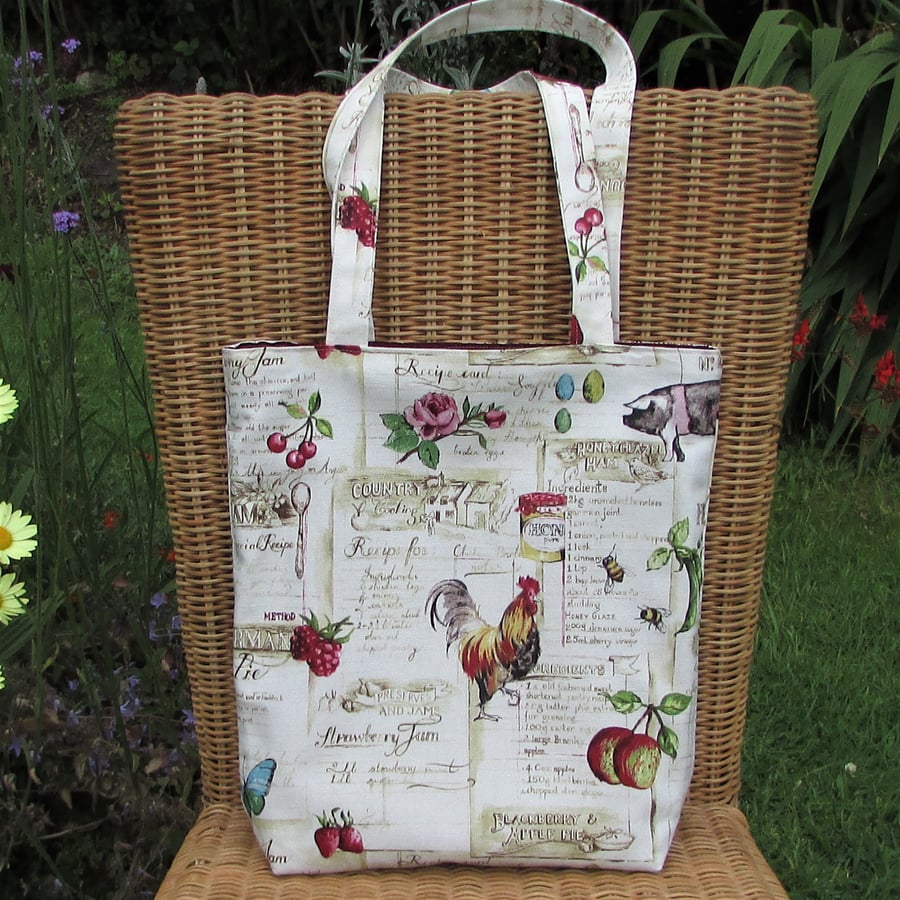 Tote bag - Farm produce, rustic design