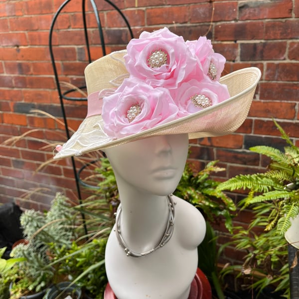 Beautiful Handmade hat, Hat for the Races, Hats for Ascot, Special Occasion Hats