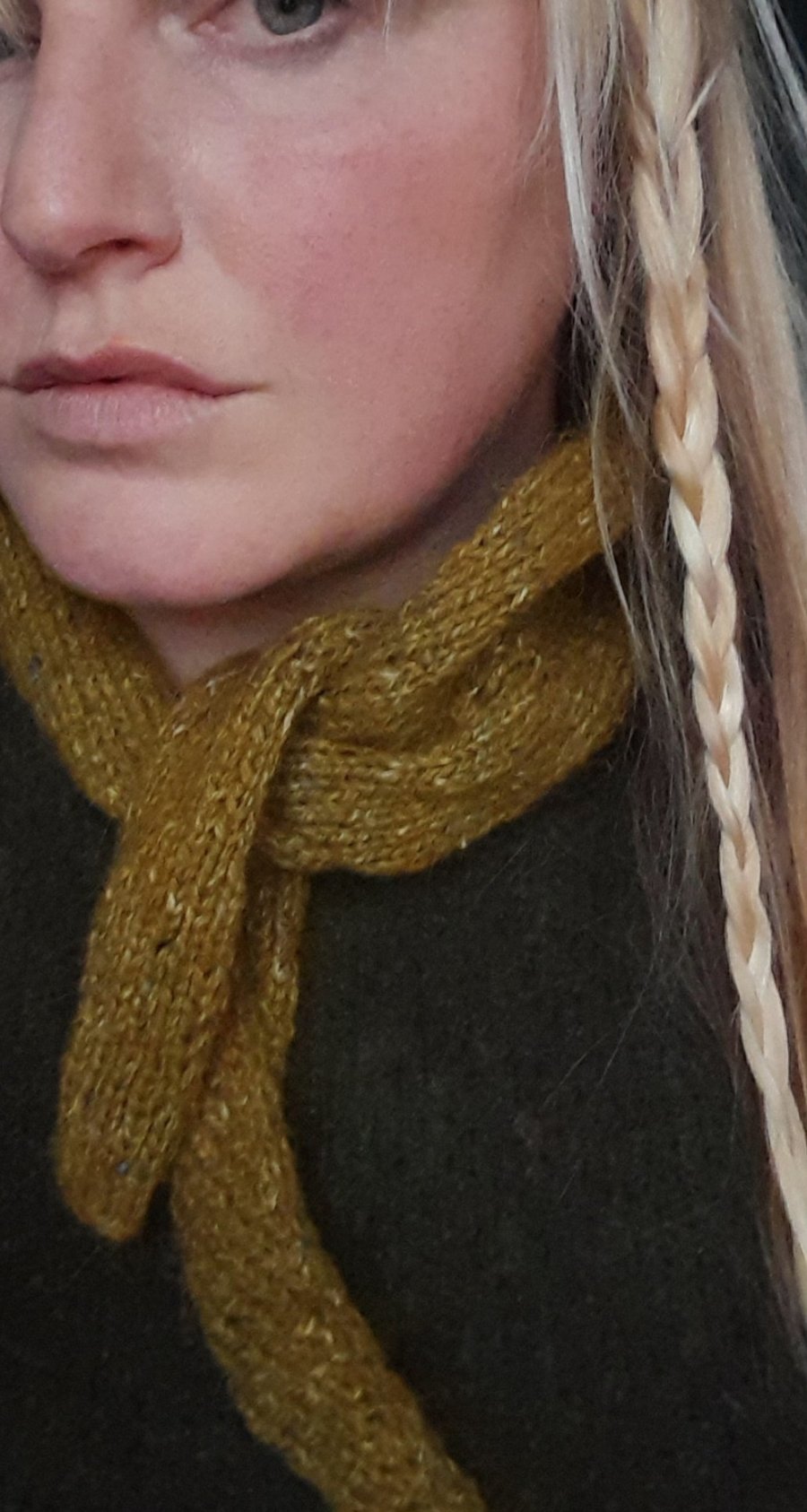 Scarf Handknitted neckerchief knit women accessories 