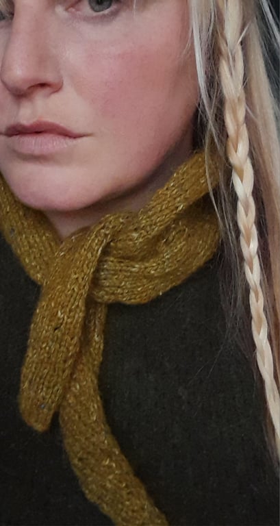 Scarf Handknitted neckerchief knit women accessories 