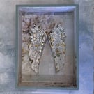 Gilded Angel Wings Spiritual Wall Art